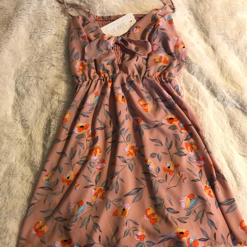 NWT Sienna Sky Peep Front Dress
